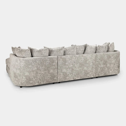 Bishop U-Shape Kensigton Scatter Back Moveable Footstools Rolled Arms Sofa