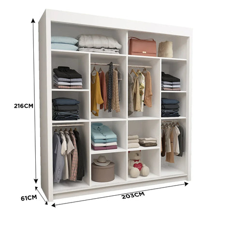 Lisboan Mirror Sliding Wardrobe