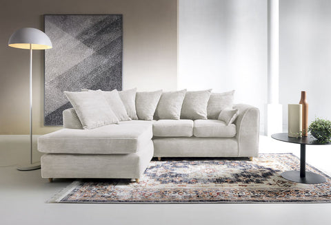 Byron Jumbo Single Arm 4 Seater With Footstool Left Right Hand Luxury Sofa
