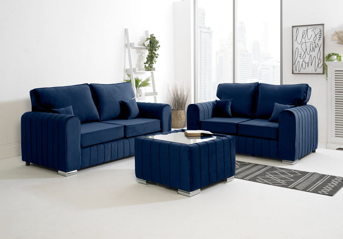 Lily 3+2 Seater Sofa Set  Modern Plush Living Room Suite