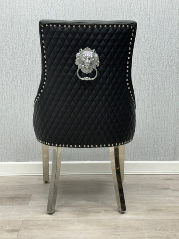 Majestic PU Dining Chairs- Midnight Black