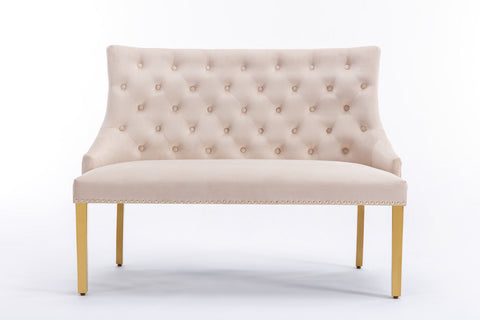 Majestic High Back Bench- Mink Gold