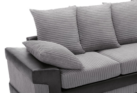DINO Jumbo Cord 5 Seater Single Arm Left Right Hand Corner Sofa