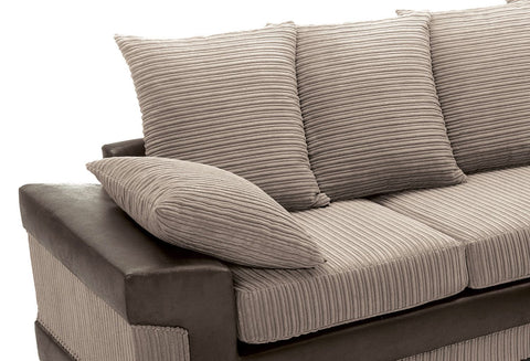 DINO Jumbo Cord 5 Seater Single Arm Left Right Hand Corner Sofa