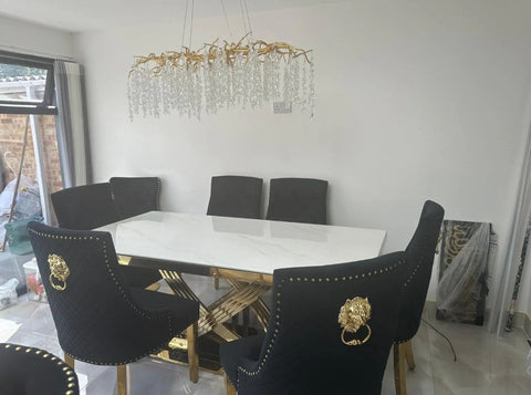 Elina Gold Dining Tables